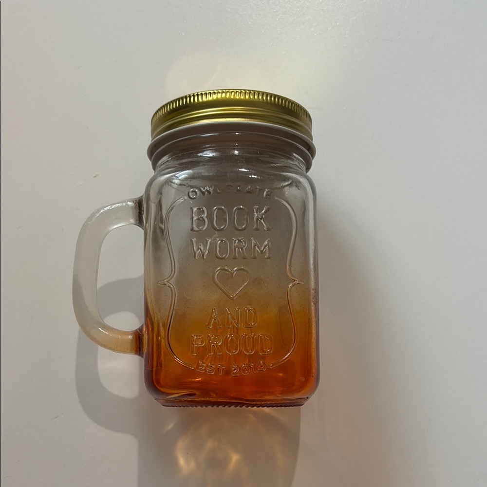 Owl Crate Bookworm Glass Jar Mug